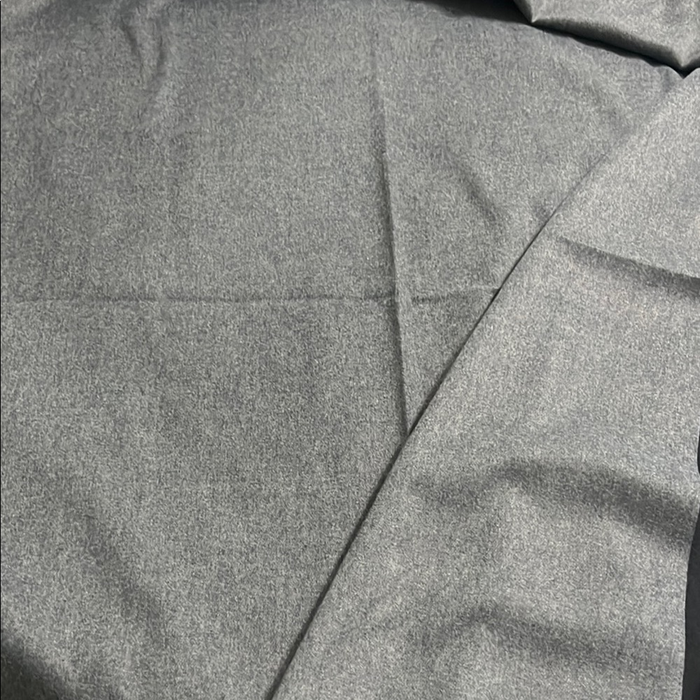 Black Cashmere Wool Blend Scarf with Fringe - Picture 6 of 7